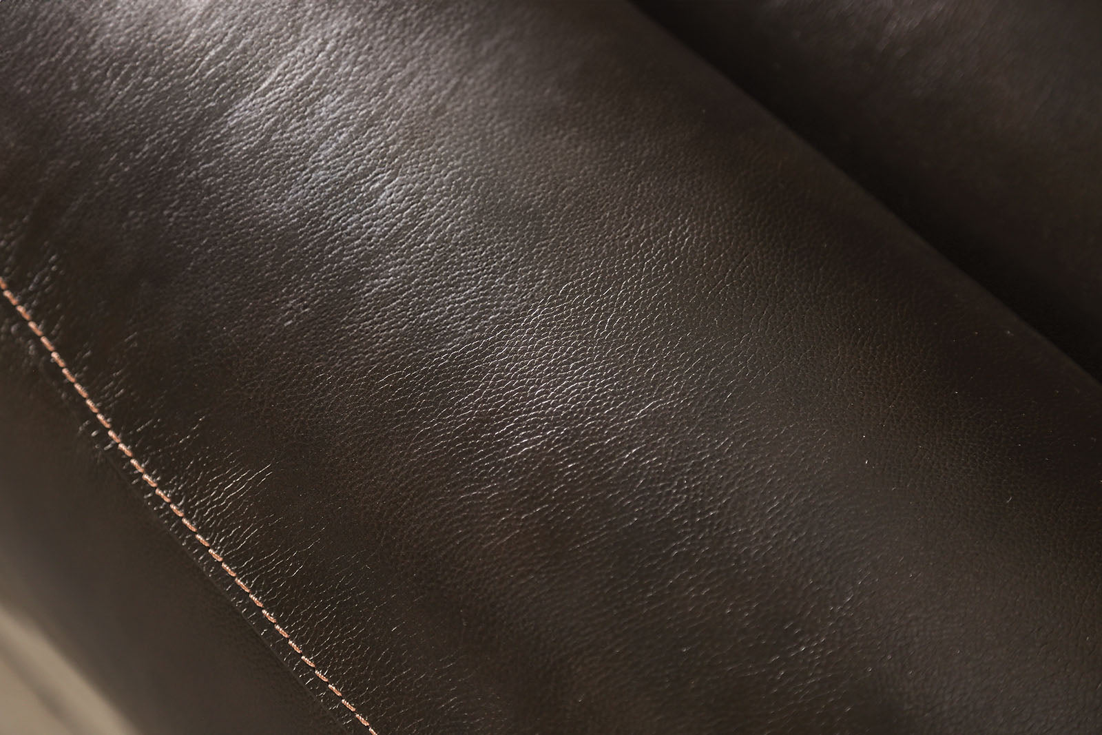 Gorgius Espresso Top Grain Leather Match Power Loveseat