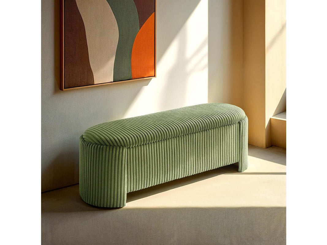 Grainne Green Storage Bench