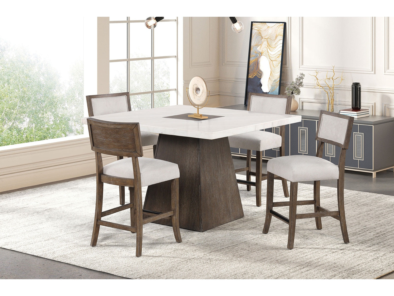 Grasten Dark Walnut Counter Height Table