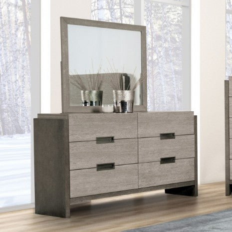 Grimsby Stone Gray Mirror