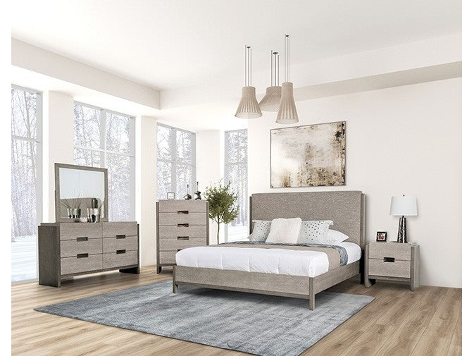 Grimsby Stone Gray Queen 5 Piece Bedroom Set w/Chest