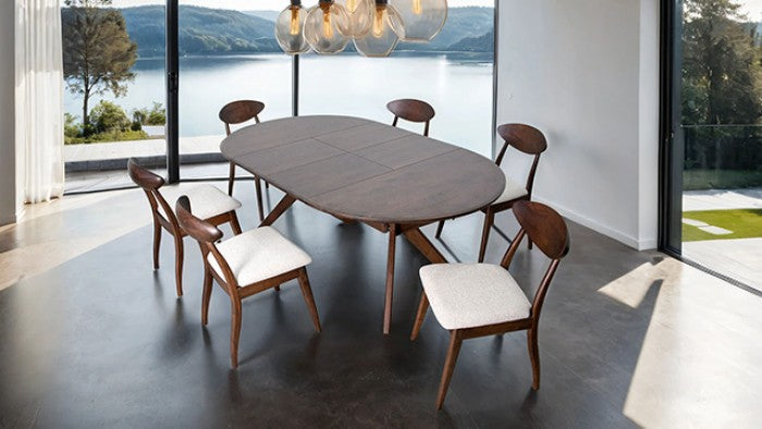 Hammel Walnut 7 Piece Dining Set