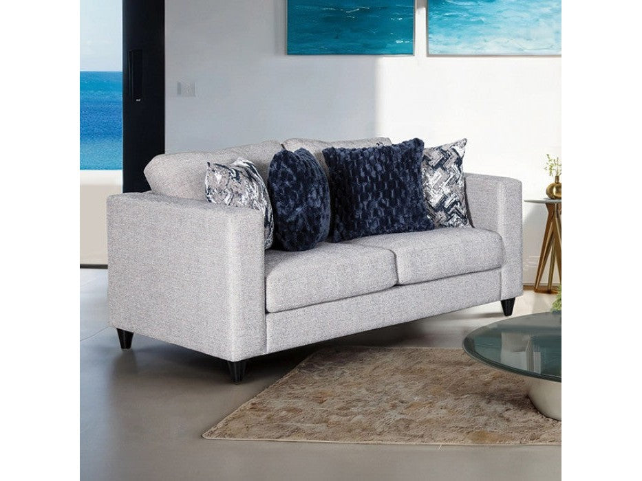 Harlow Light Gray Loveseat