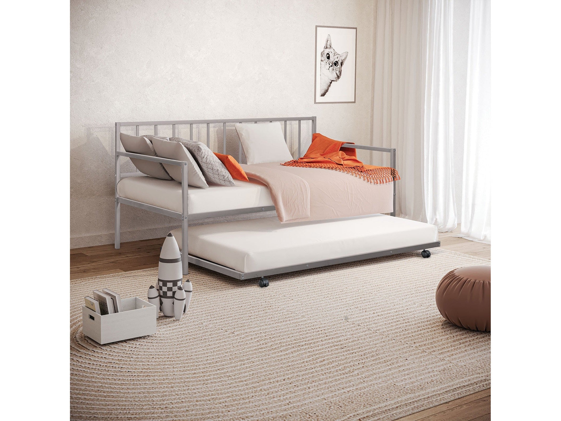 Harmon Silver Daybed