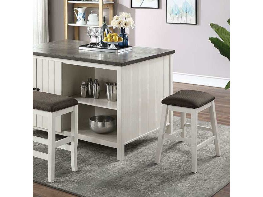 Heidelberg Off-White/Dark Gray Counter Height Table