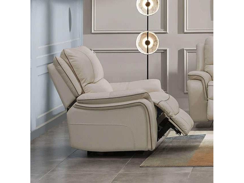 Henricus Beige Glider Recliner