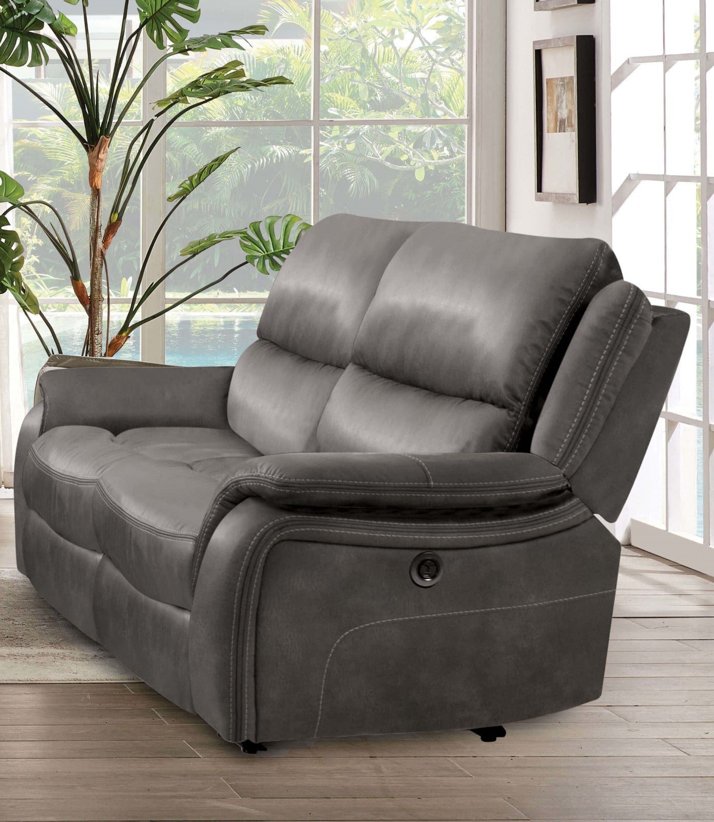Henricus Dark Gray Sofa & Loveseat