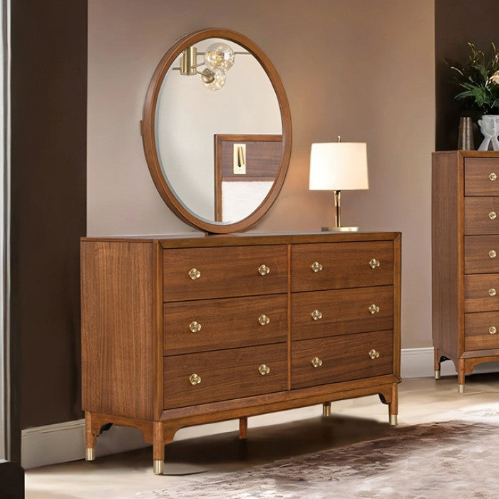 Hepburne Walnut Mirror