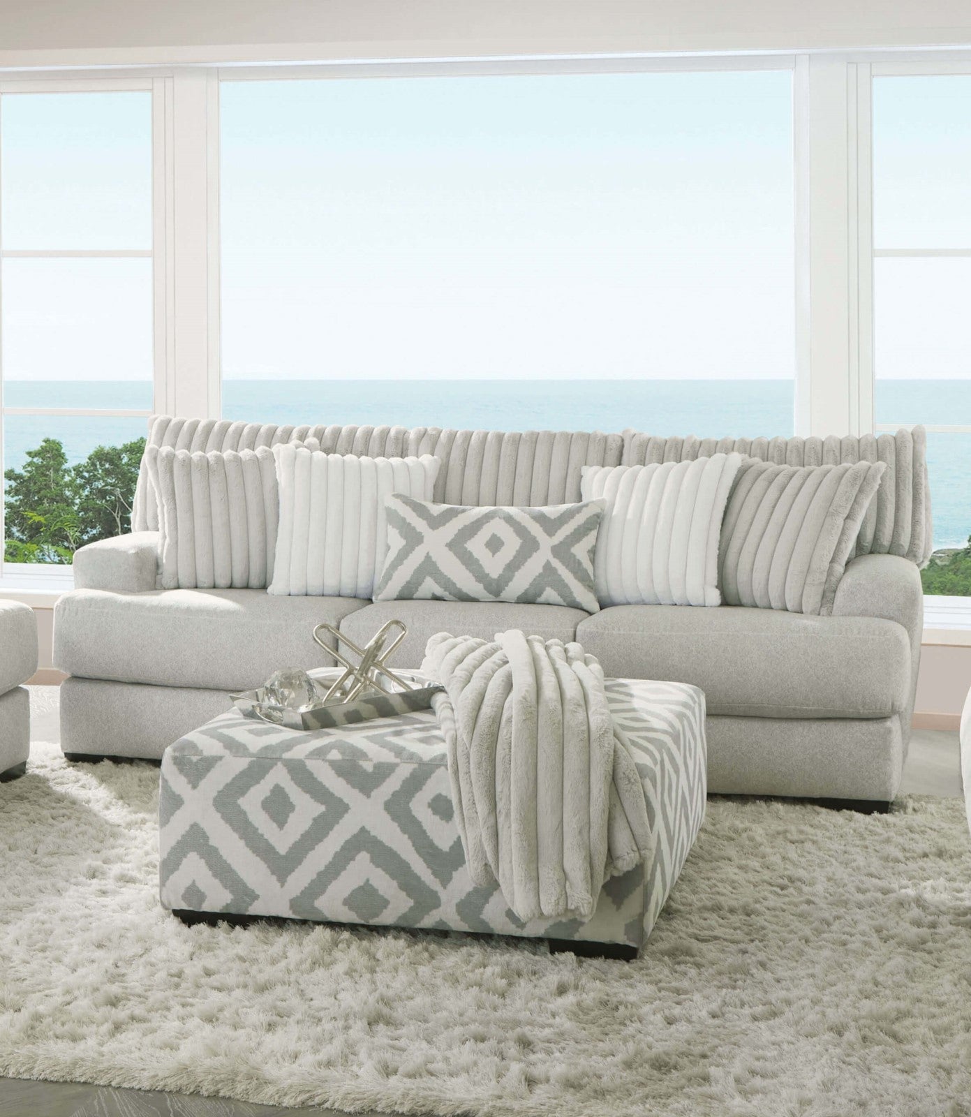 Hermilly Beige Sofa & Loveseat