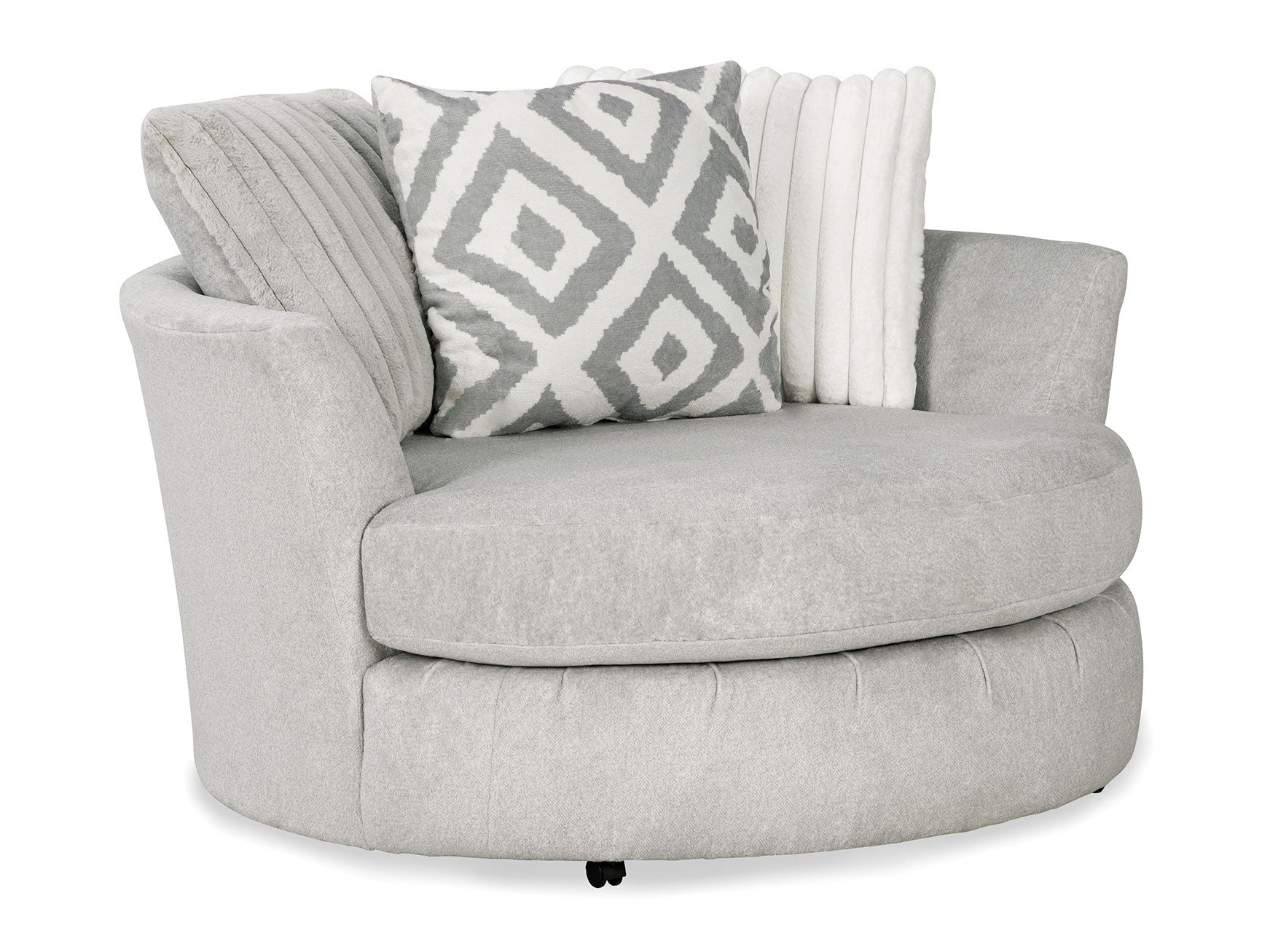 Hermiston Gray Swivel Chair