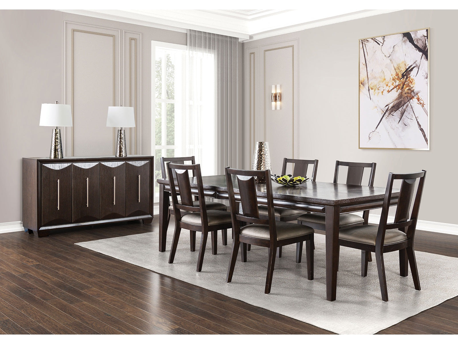 Hinwitz Espresso Dining Table