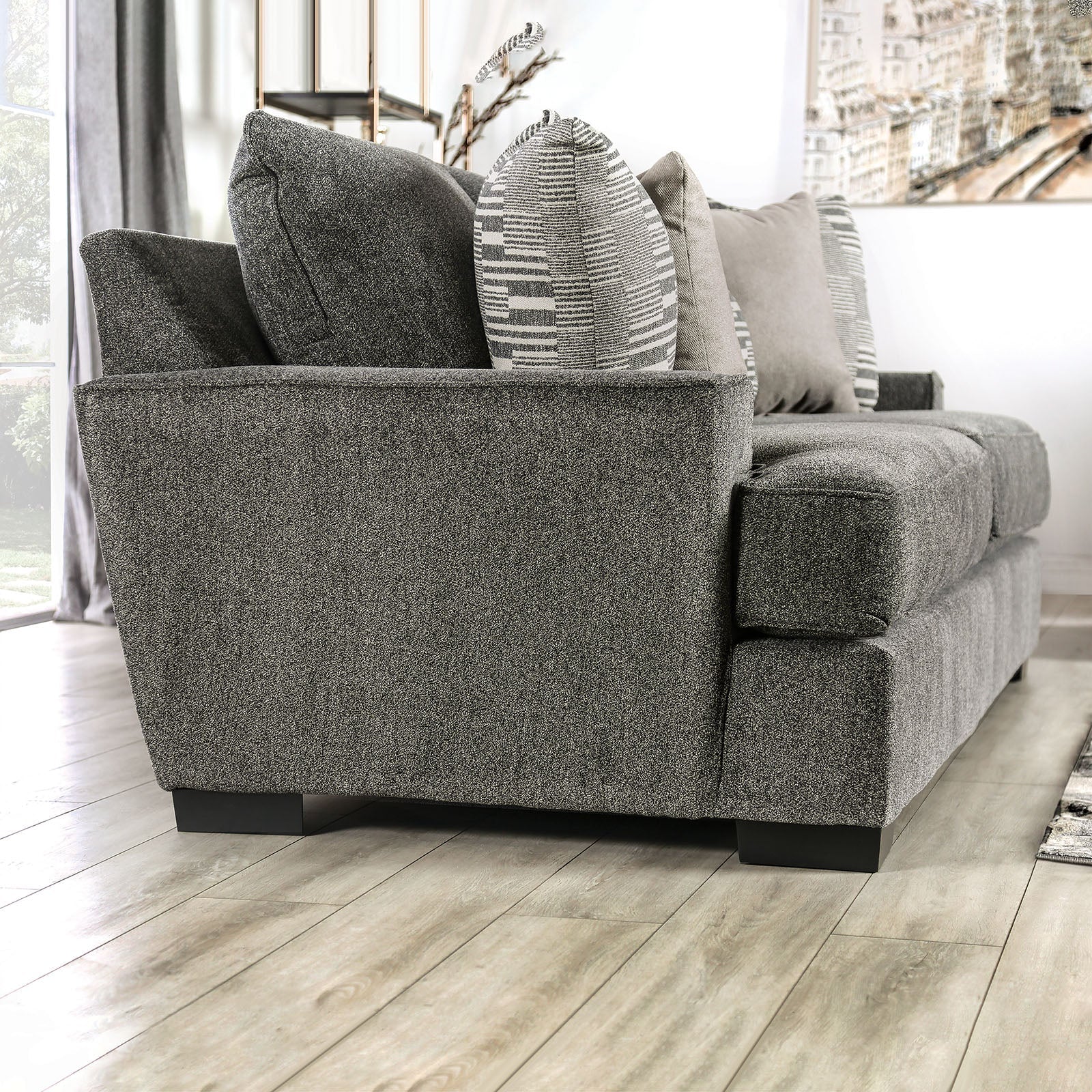 Holborn Gray Loveseat