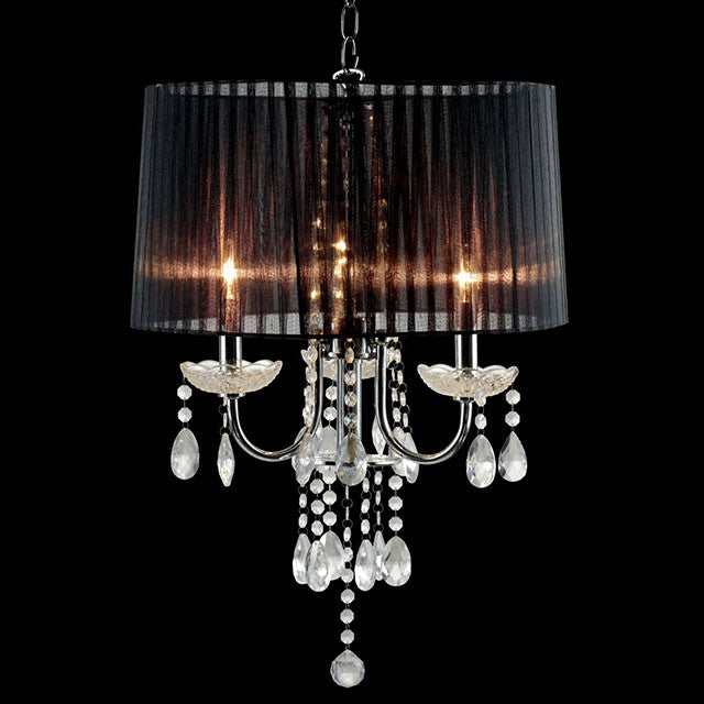 Jada Chrome/Black Ceiling Lamp