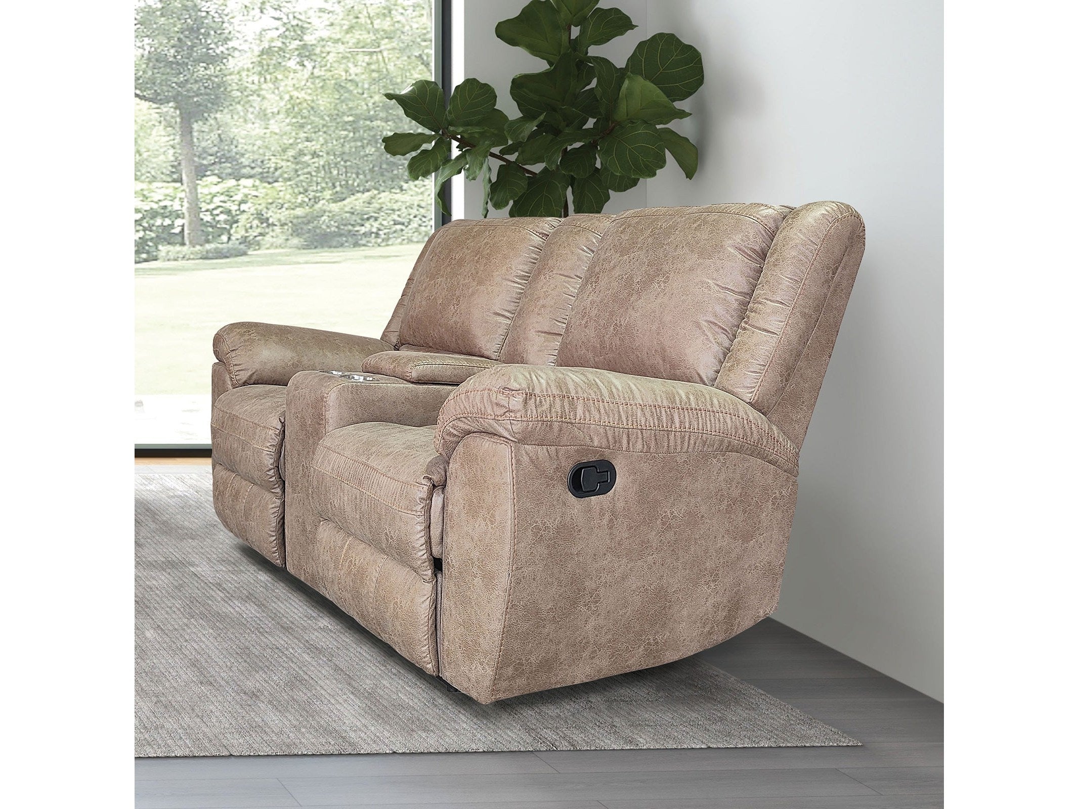 Jambi Brown Loveseat