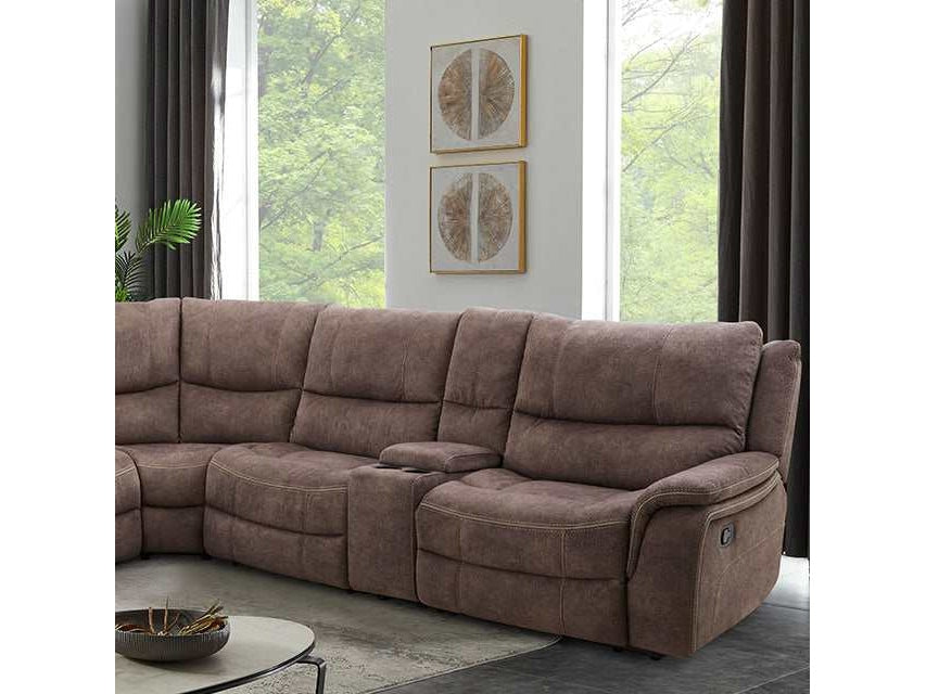 Jerominus Dark Brown Sectional