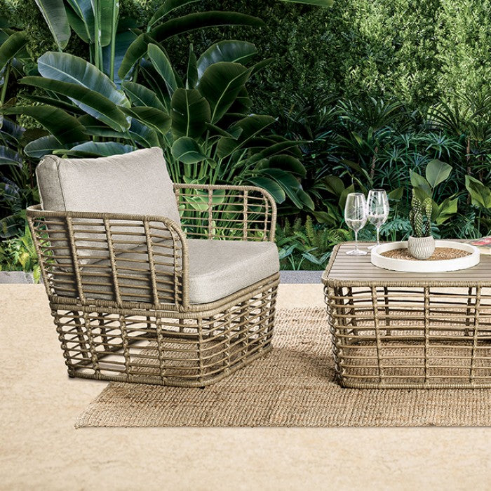 Johari Natural 3 Piece Patio Set