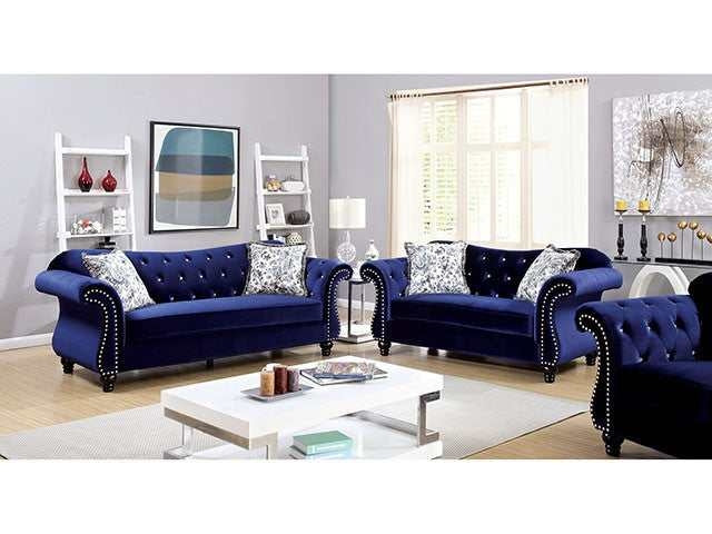 Jolanda Blue Loveseat