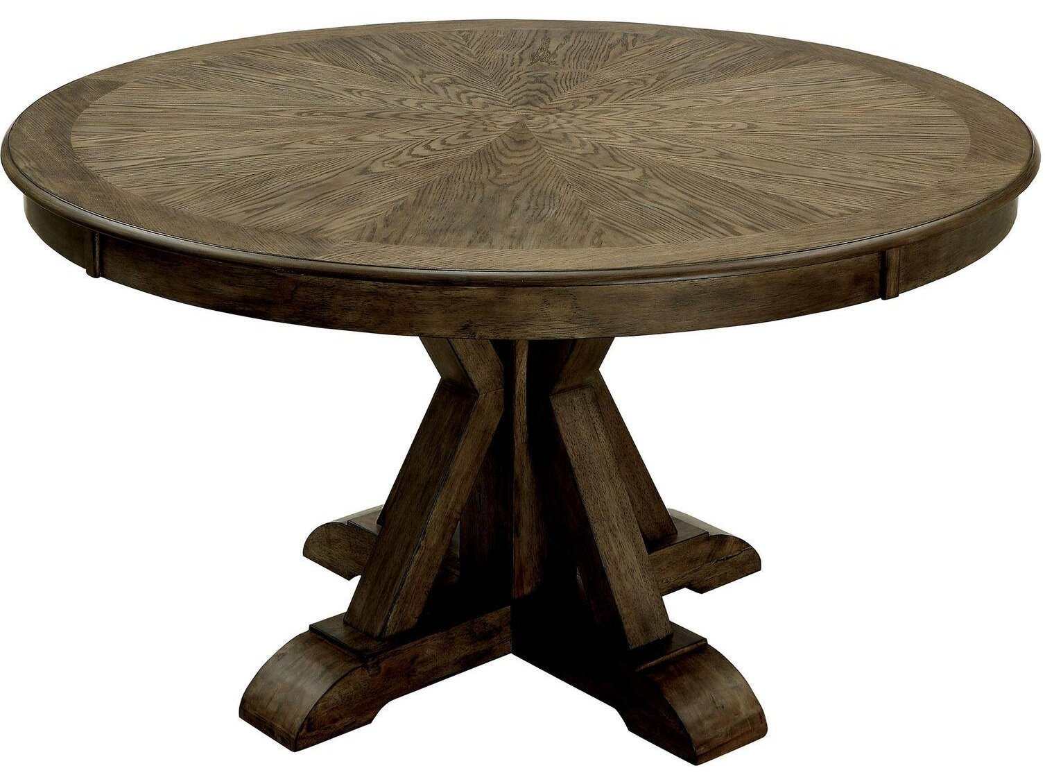 Julia Light Oak Round Dining Table