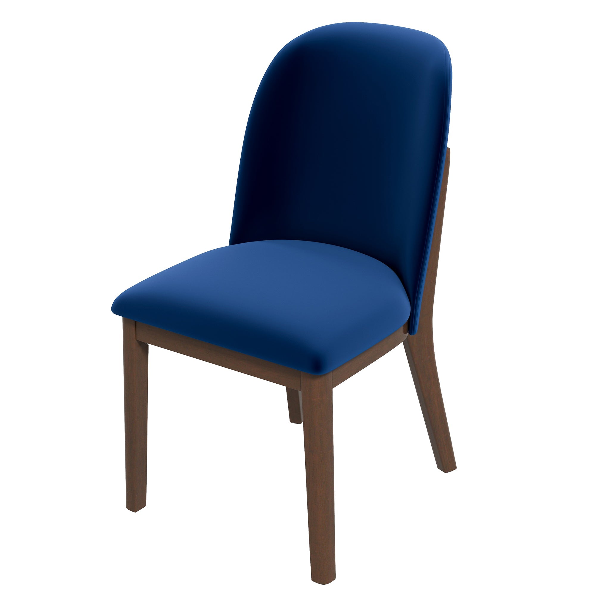 Kaitlyn Navy Blue Velvet Dining Chair (Set Of 2)