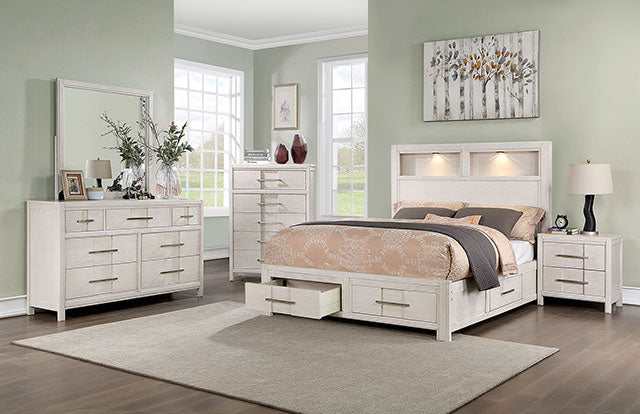 Karla White Eastern King Bed