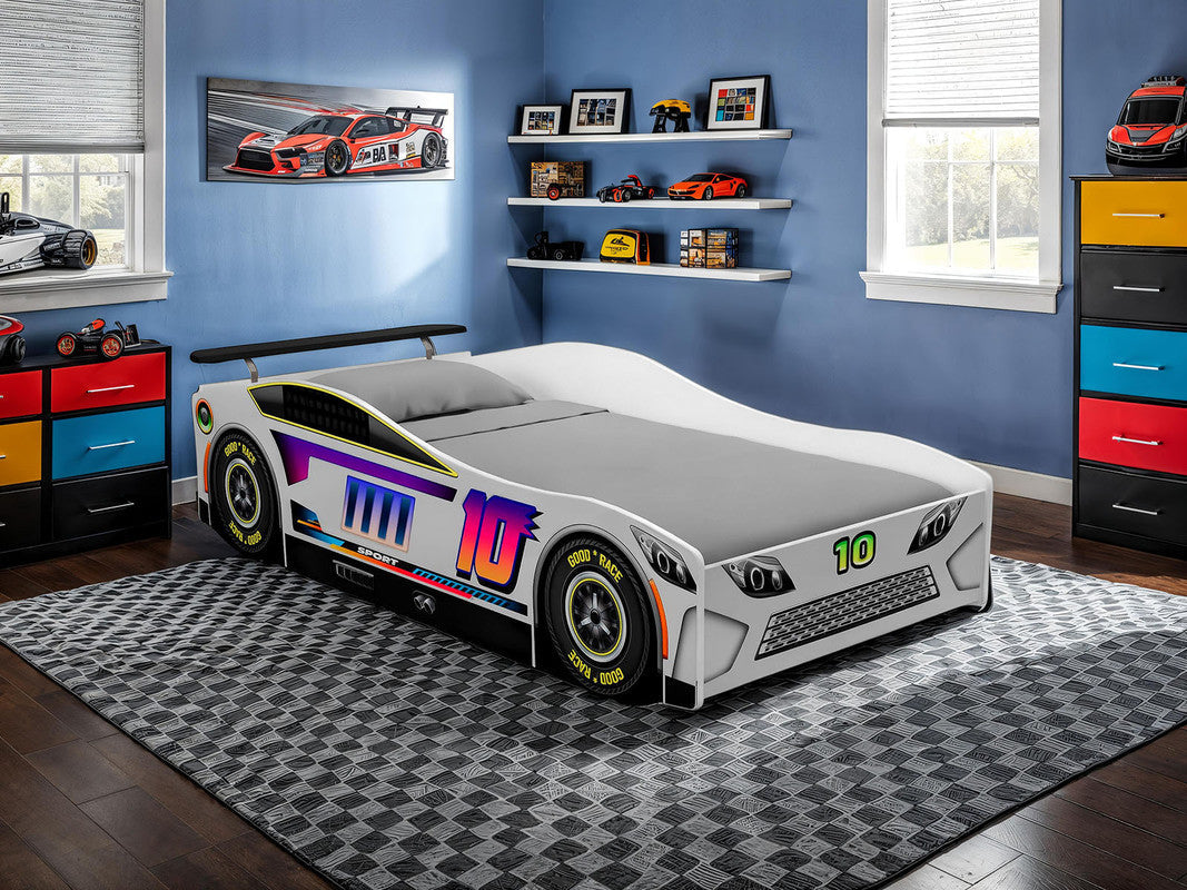 Karsten White Car Bed