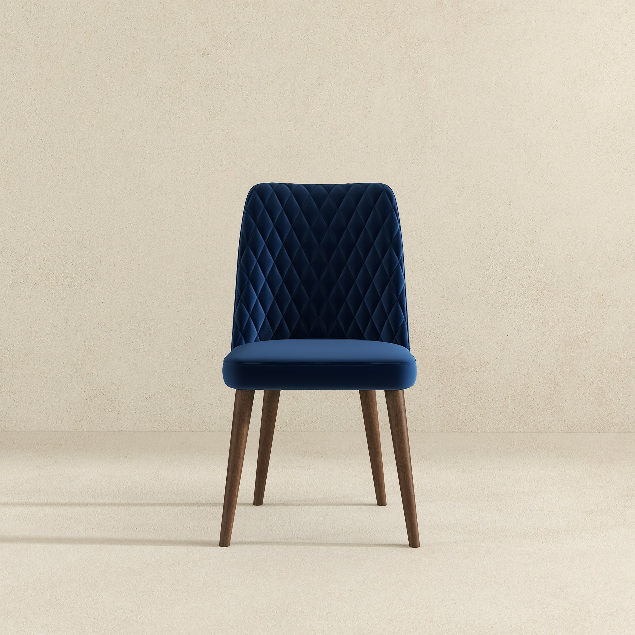 Katie Navy Blue Velvet Dining Chair (Set Of 2)