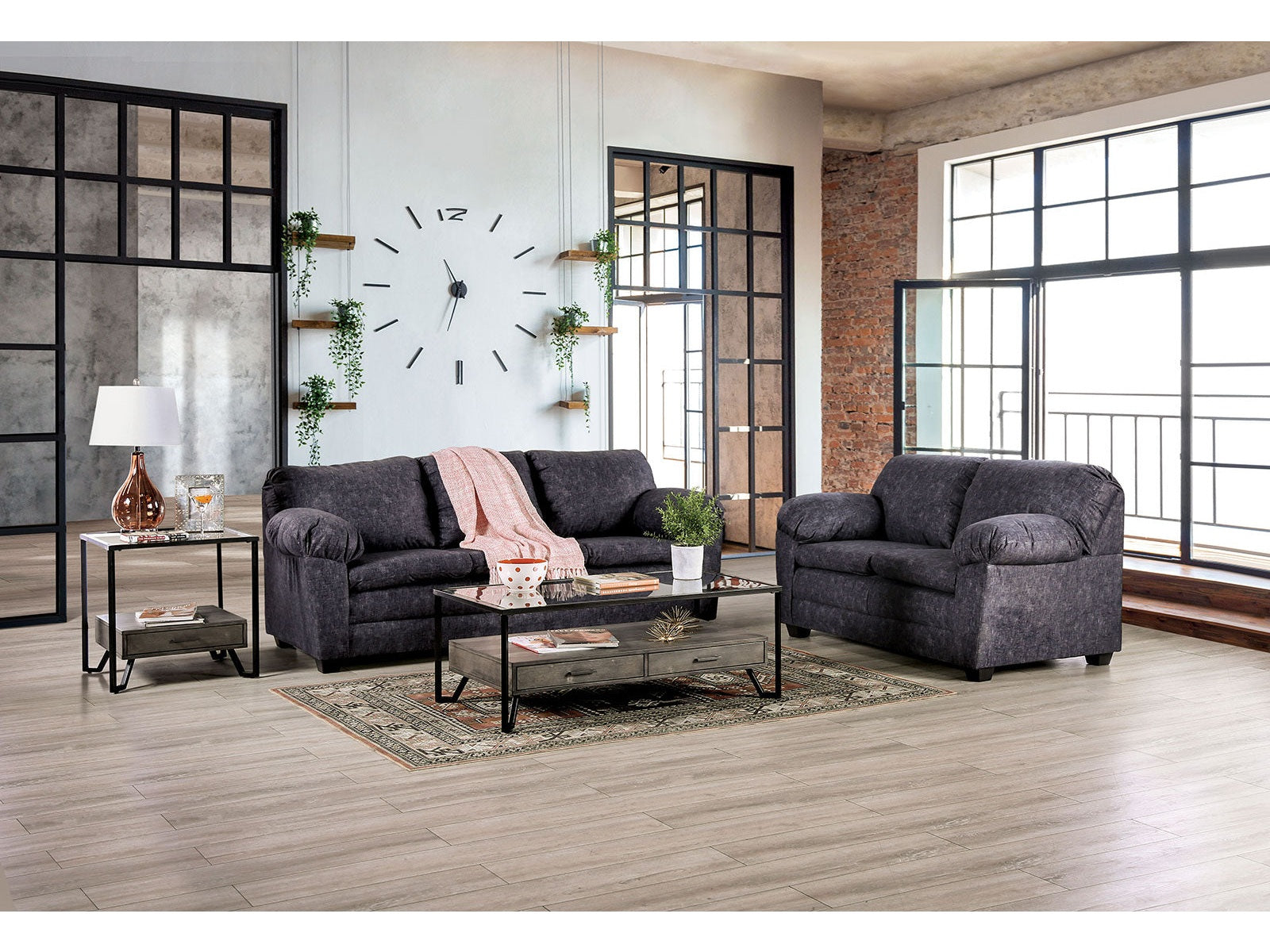 Keswick Charcoal Sofa & Loveseat