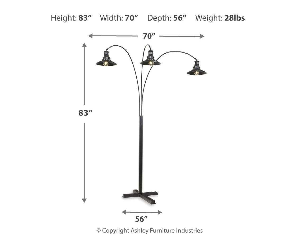 Sheriel Metal Arc Lamp