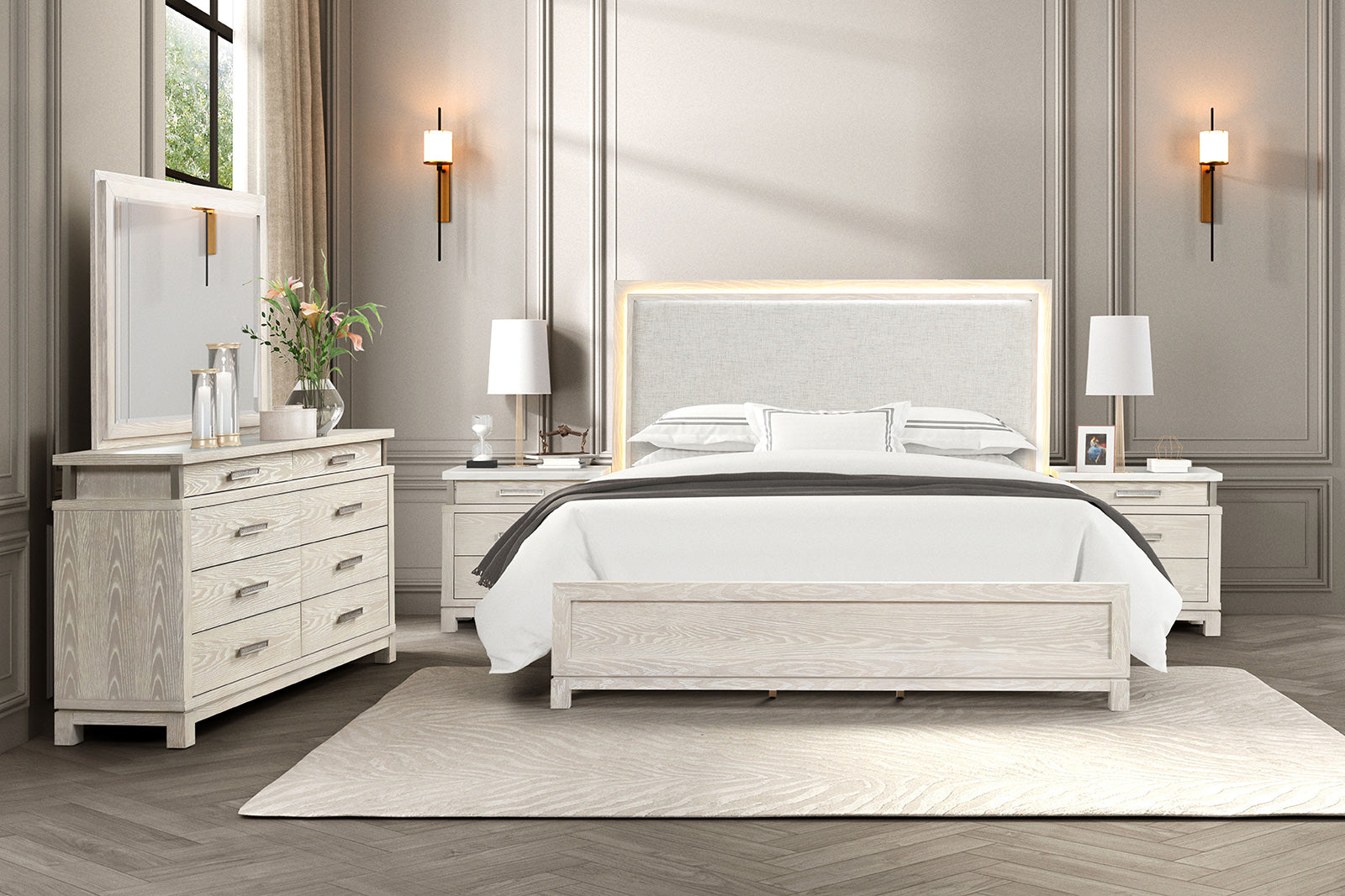Lafayette Weathered Gray Queen Bed