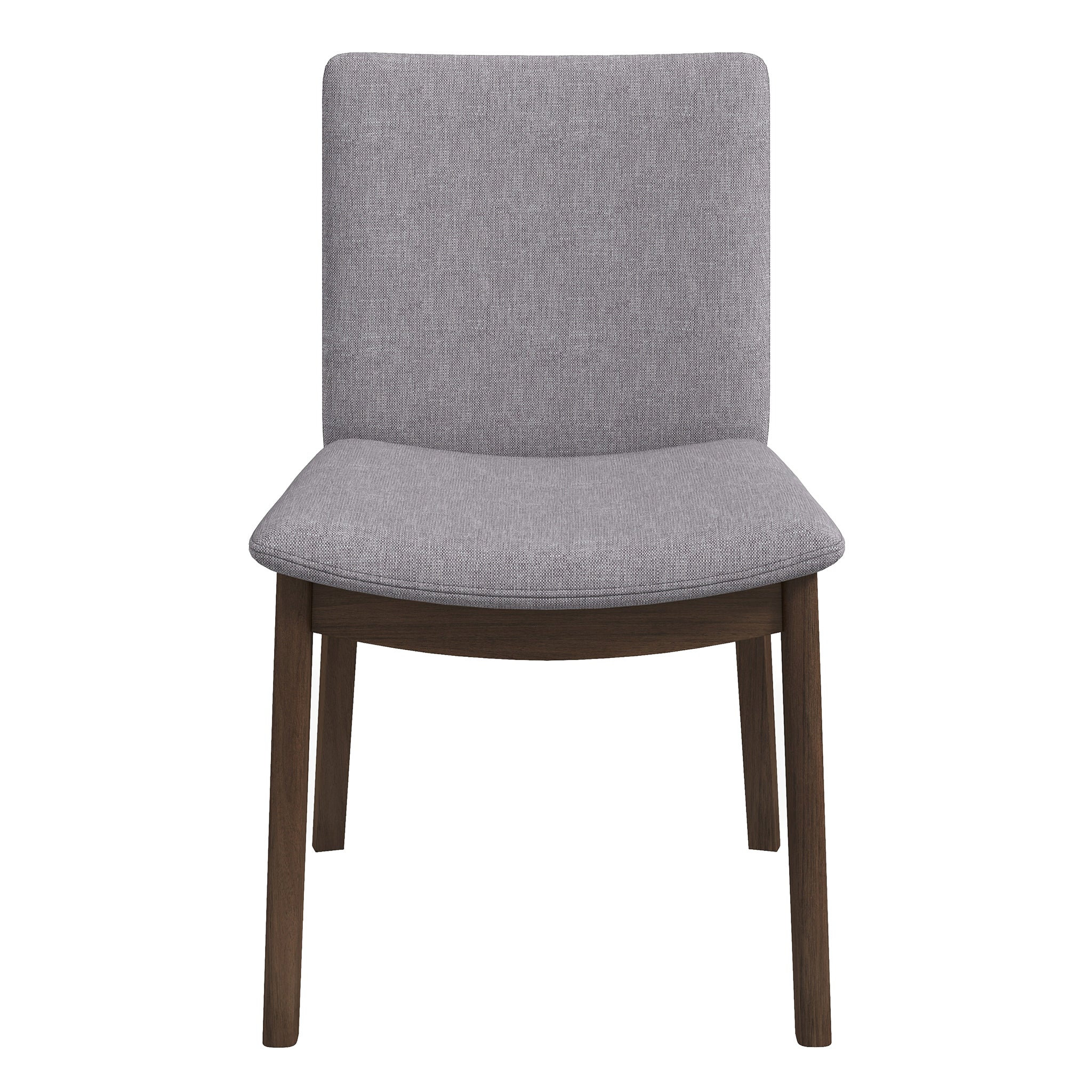 Laura Light Grey Linen Solid Wood Dining Chair (Set Of 2)