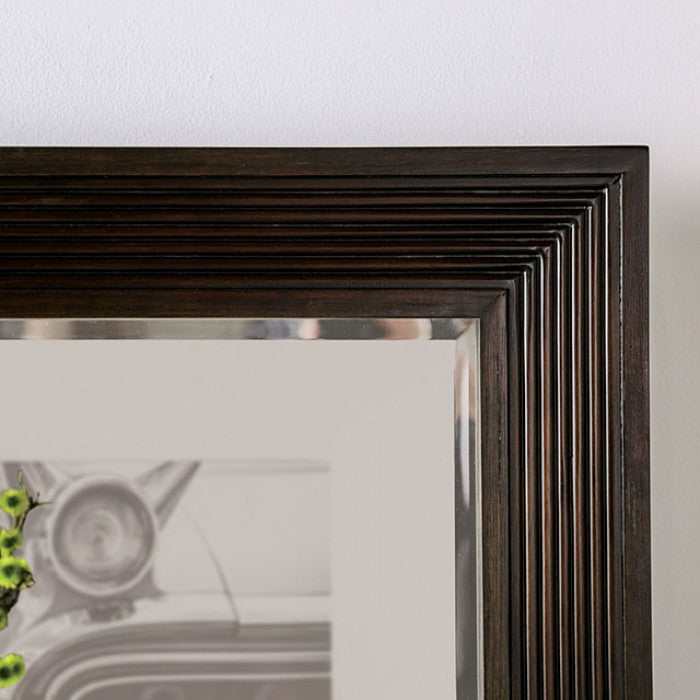 Laurentian Dark Walnut Bedroom Mirror
