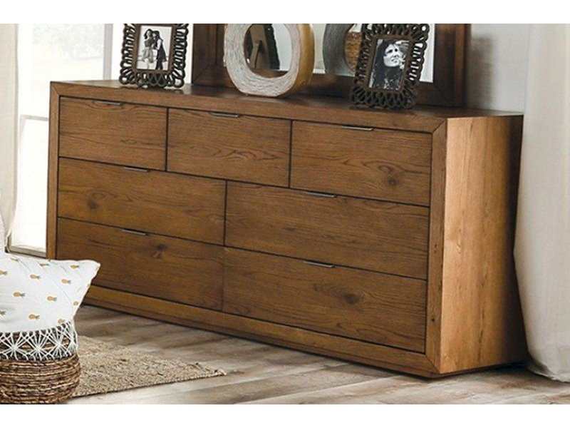 Leirvik Light Walnut Dresser