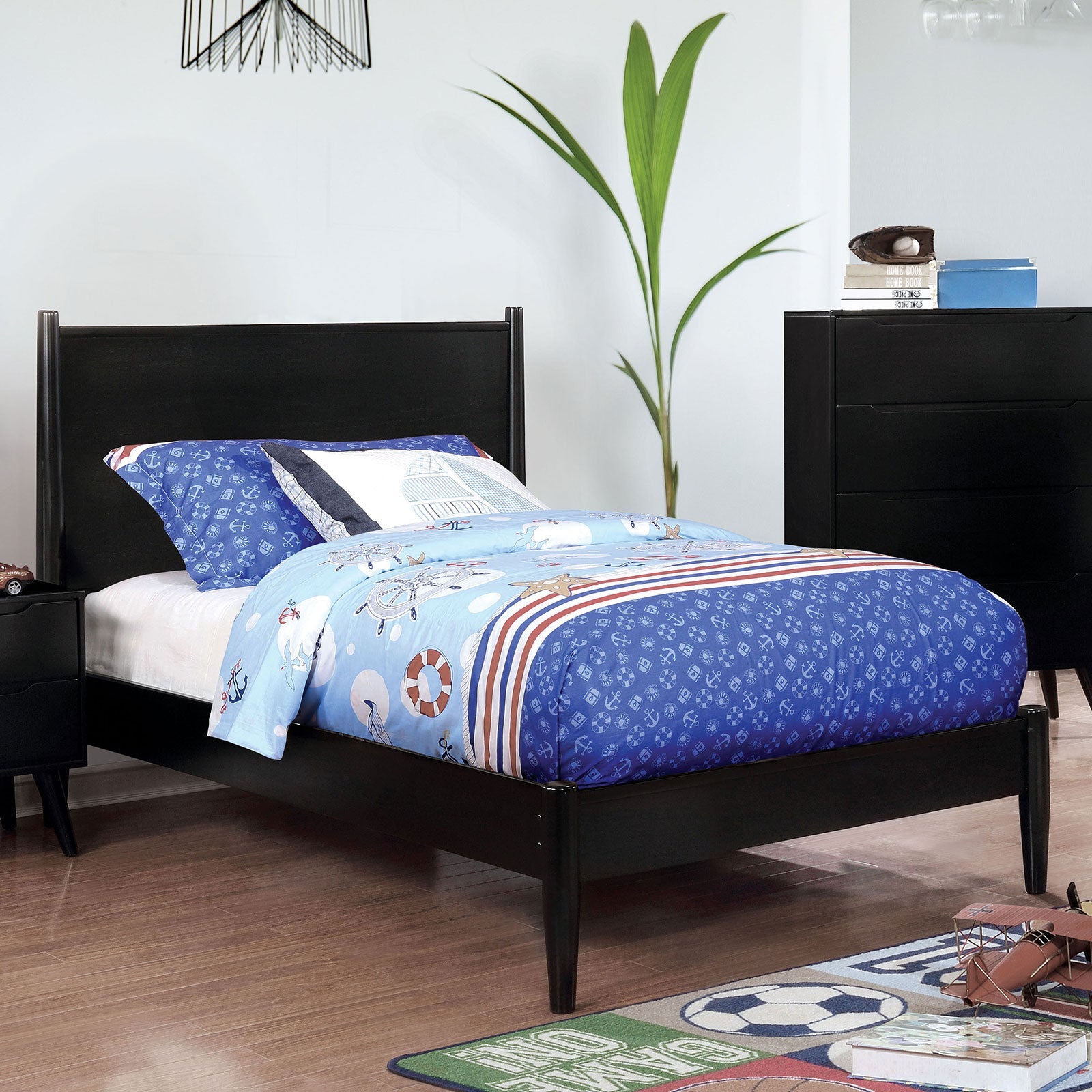 Lennart Black 4 Pc. Twin Bedroom Set