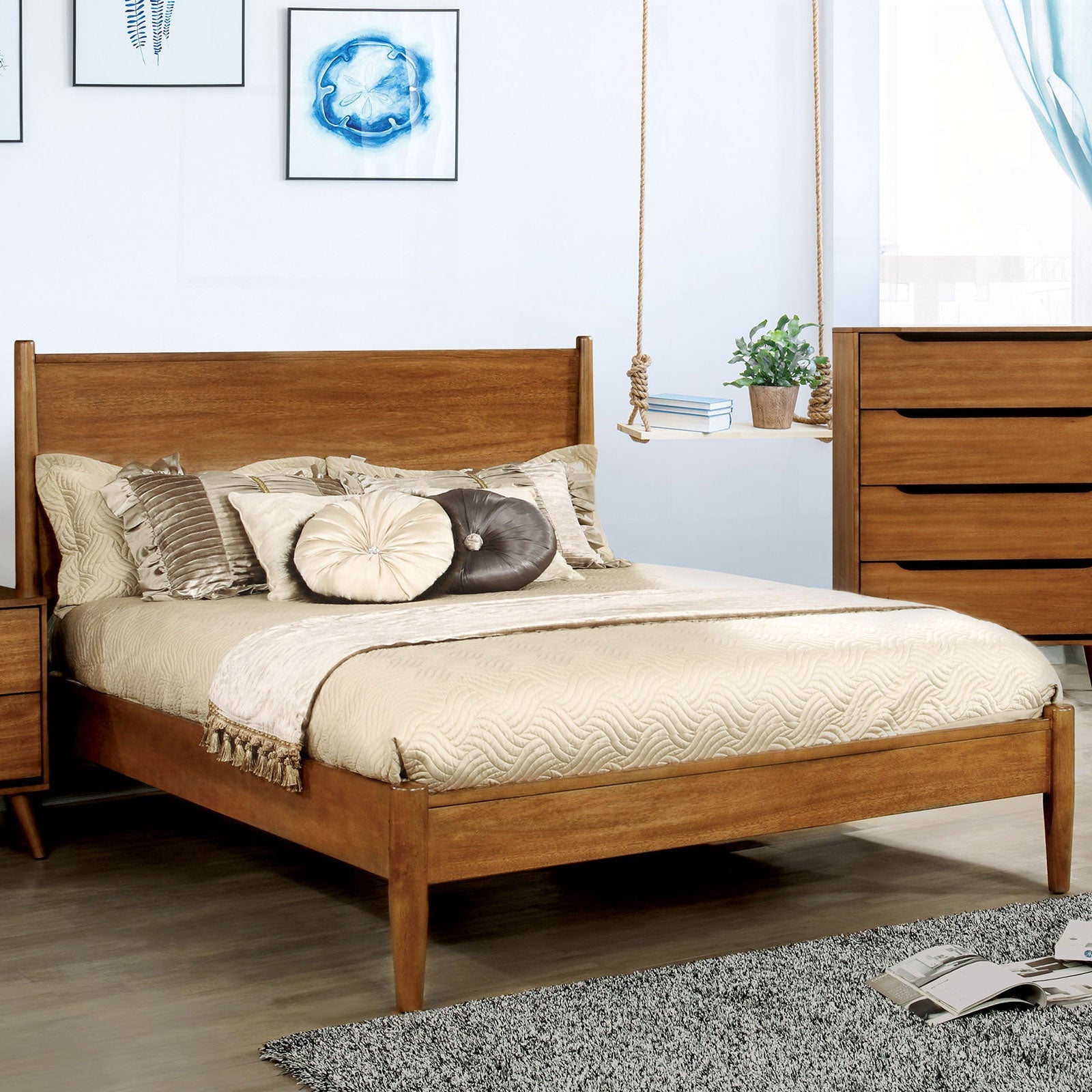 Lennart Oak 4 Pc. Queen Bedroom Set