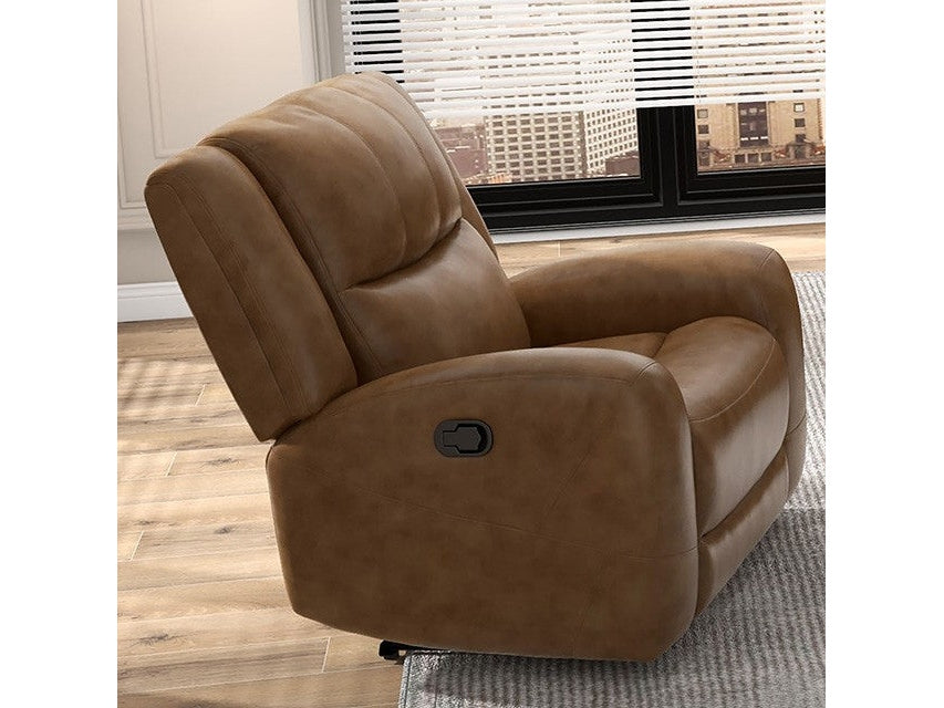 Leolinus Brown Leather Recliner