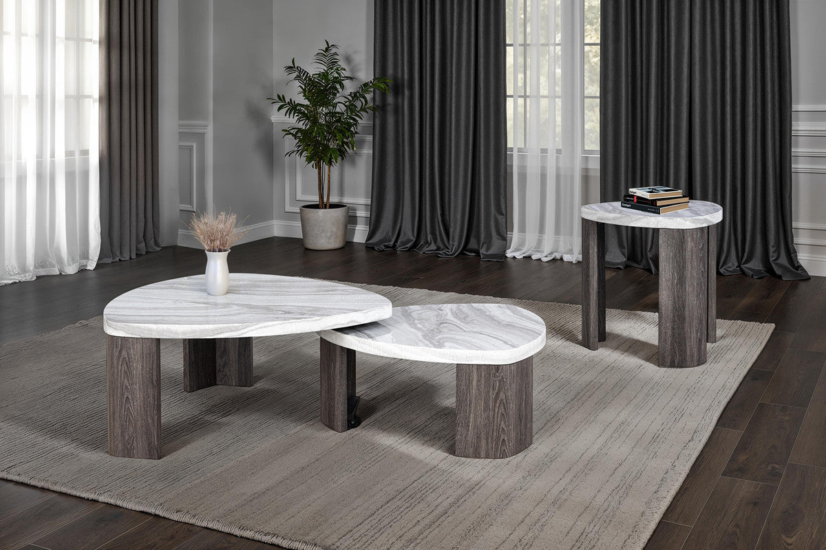 Levis Gray Nesting Cocktail Table
