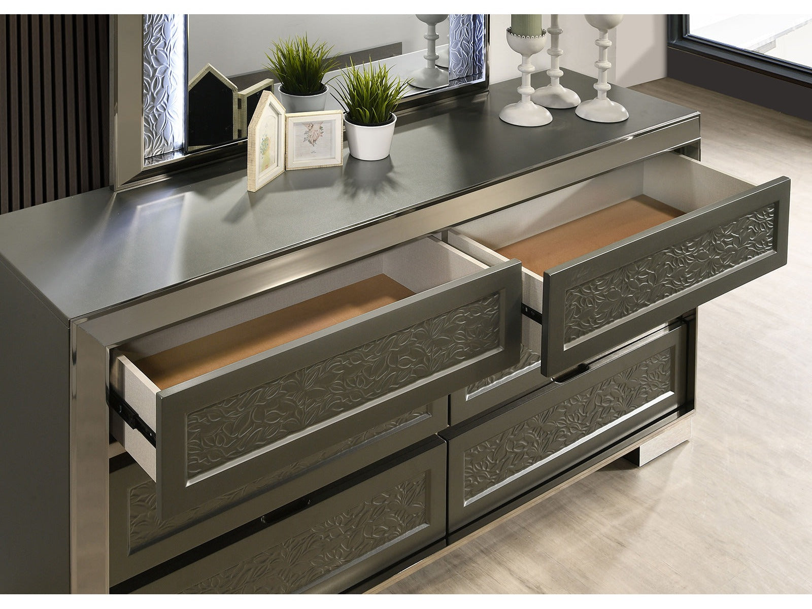 Leyland Dark Gray Dresser