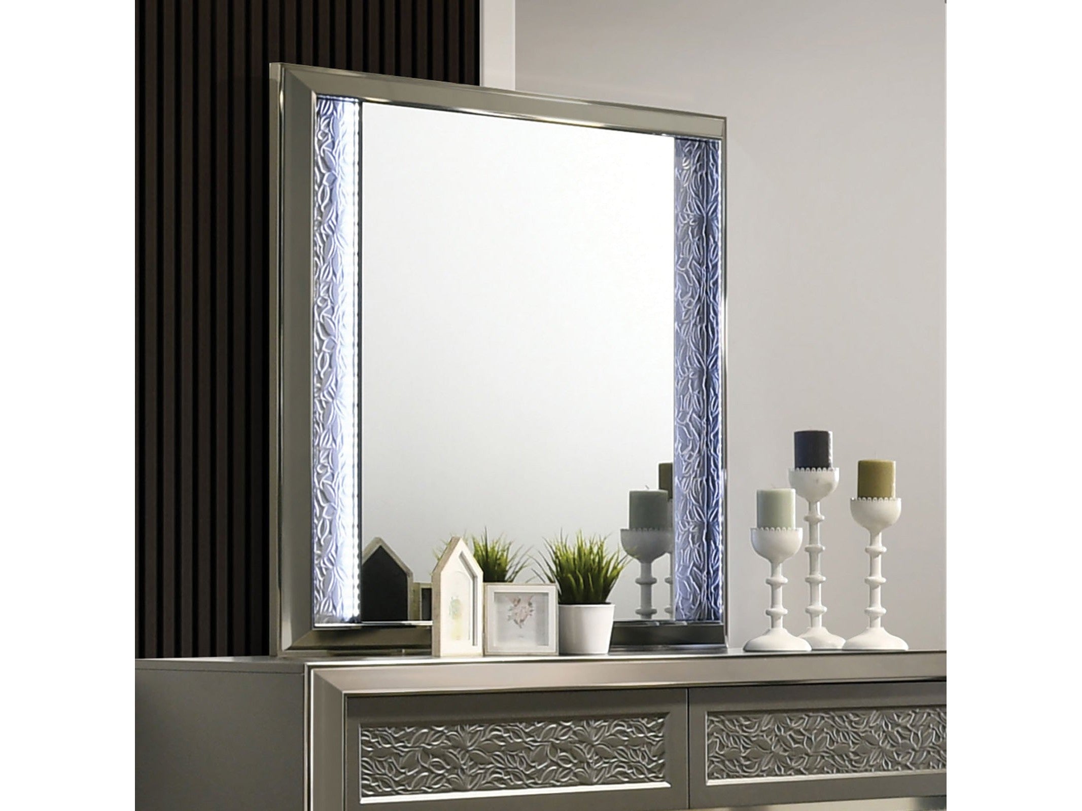 Leyland Dark Gray Mirror