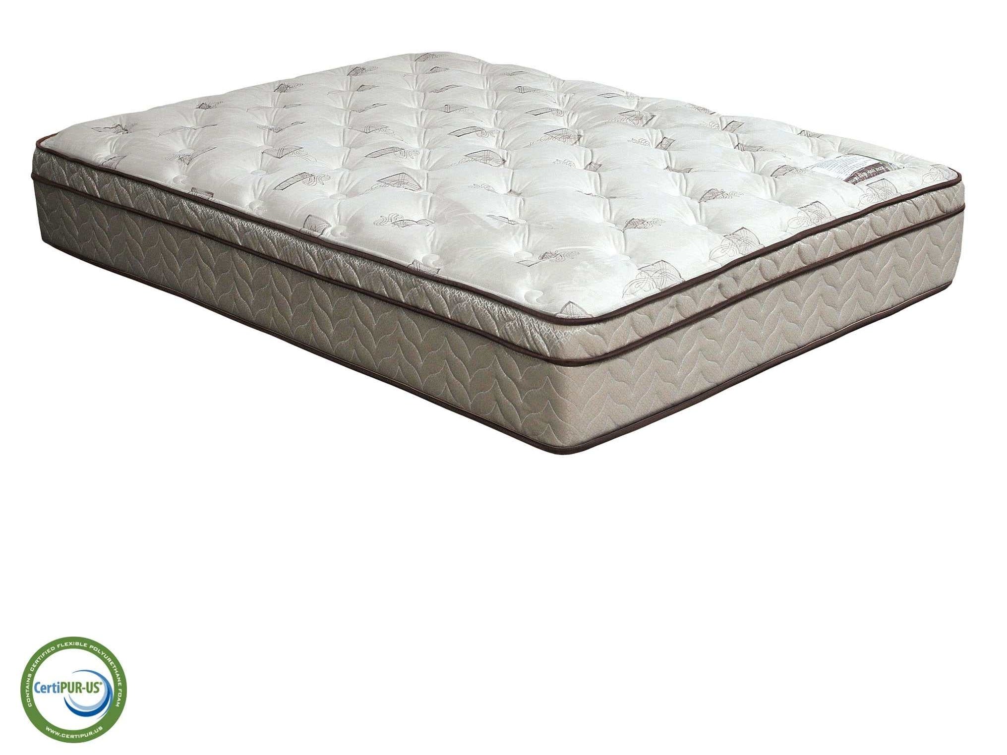 Lilium White/Brown 13" Euro Pillow Top California King Mattress