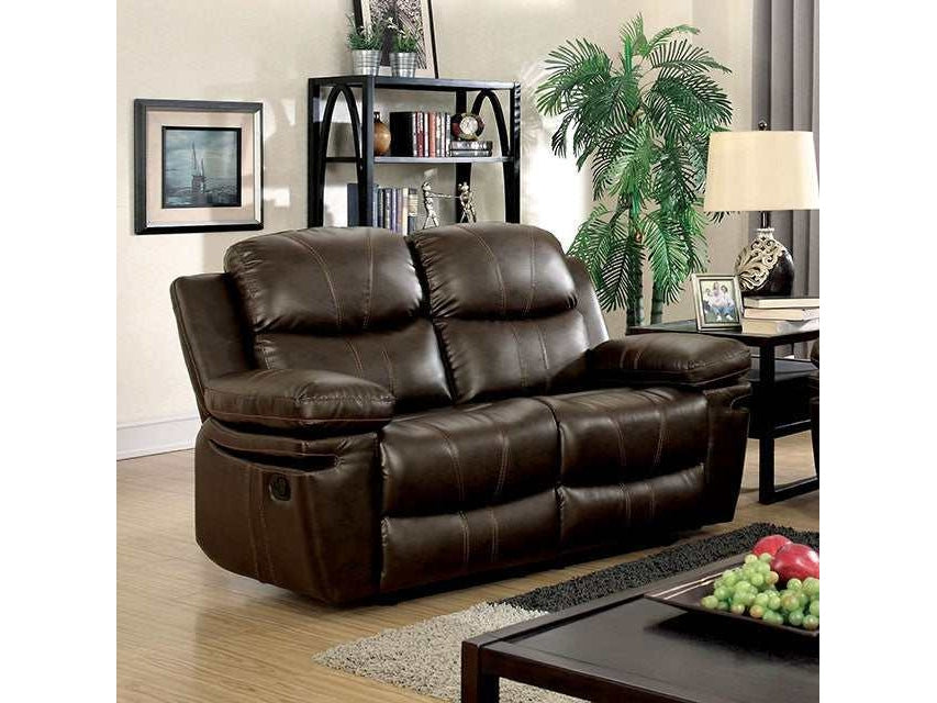Listowel Brown Loveseat