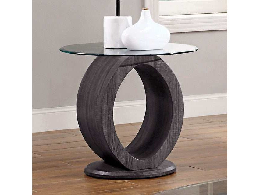Lodia Gray End Table