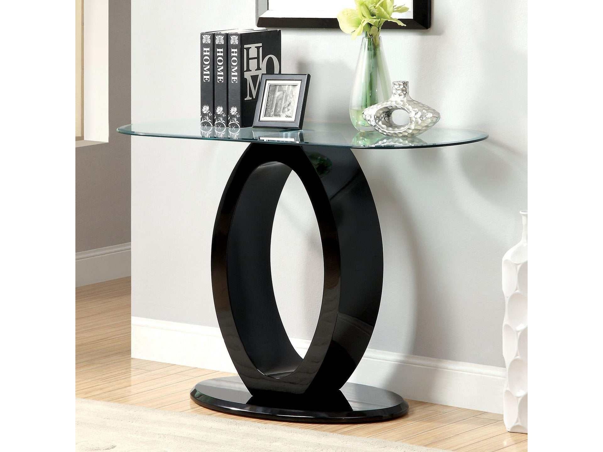 Lodia III Black Sofa Table
