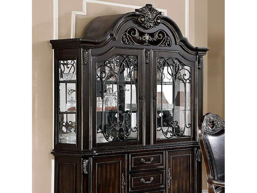 Lombardy Walnut Hutch & Buffet