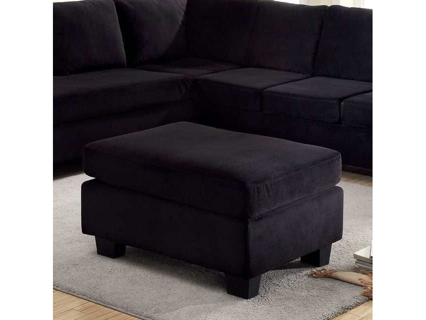 Lomma Black Ottoman