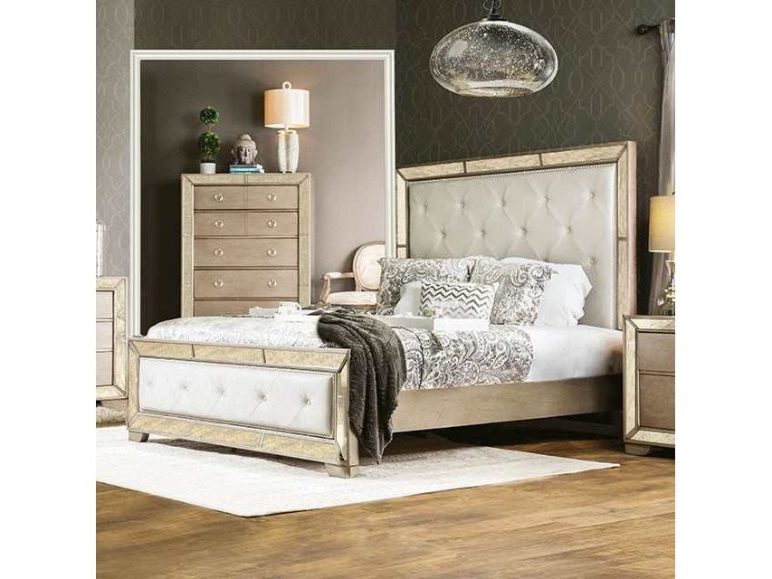 Loraine Champagne Eastern King Bed