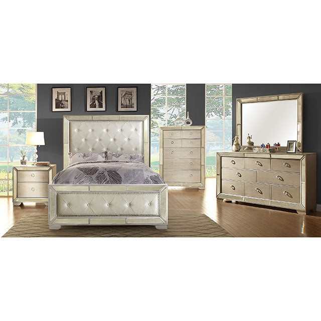 Loraine Champagne Eastern King Bed