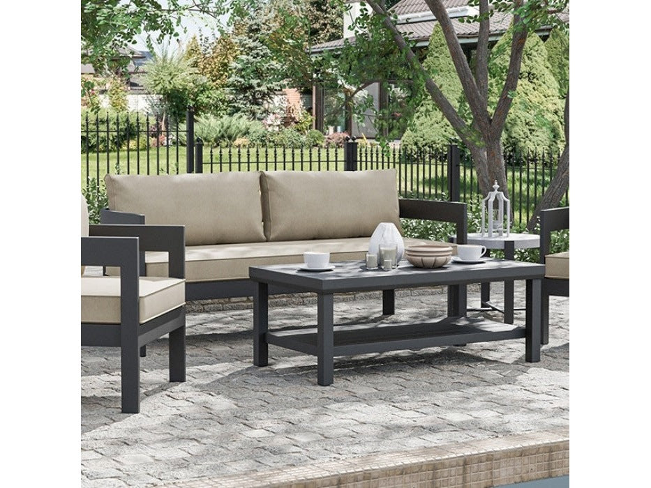 Lotus Black/Light Brown 5 Piece Patio Set