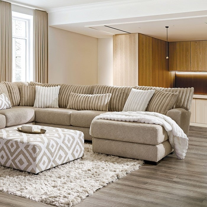 Loughton Light Brown Sectional