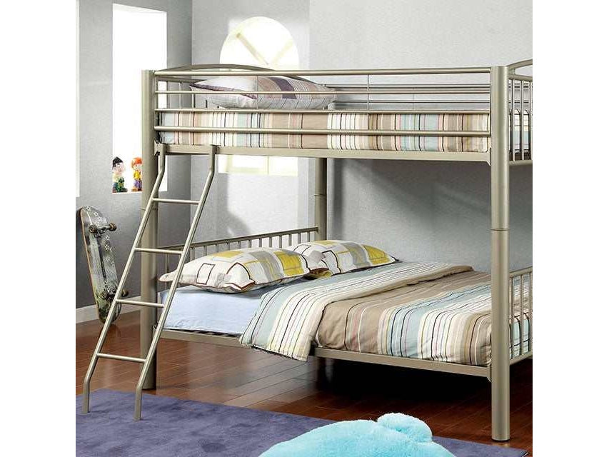 Lovia Metallic Gold Full/Full Bunk Bed