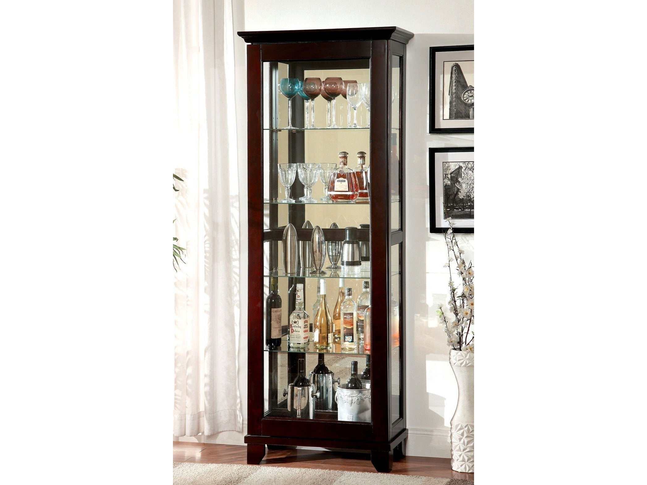 Ludden Dark Walnut Curio